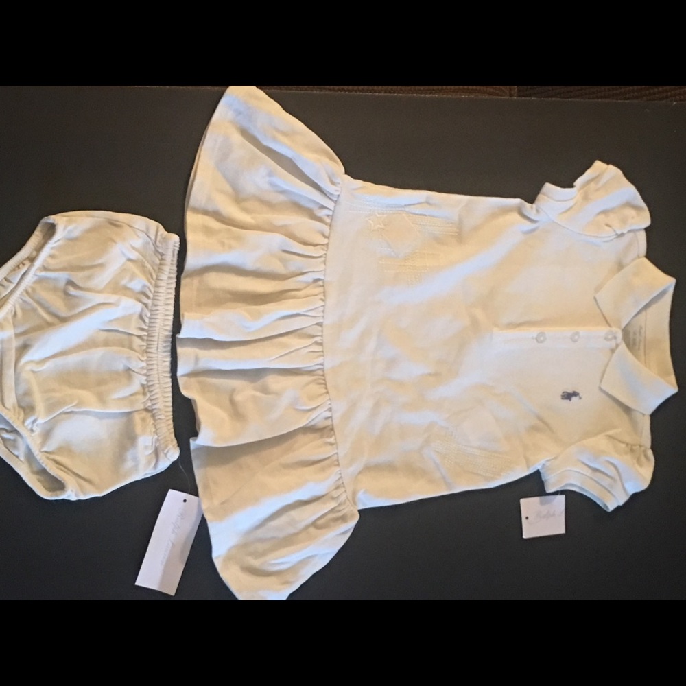Ralph Lauren 2PC Dress 18mon Cruise l-Chic Cream